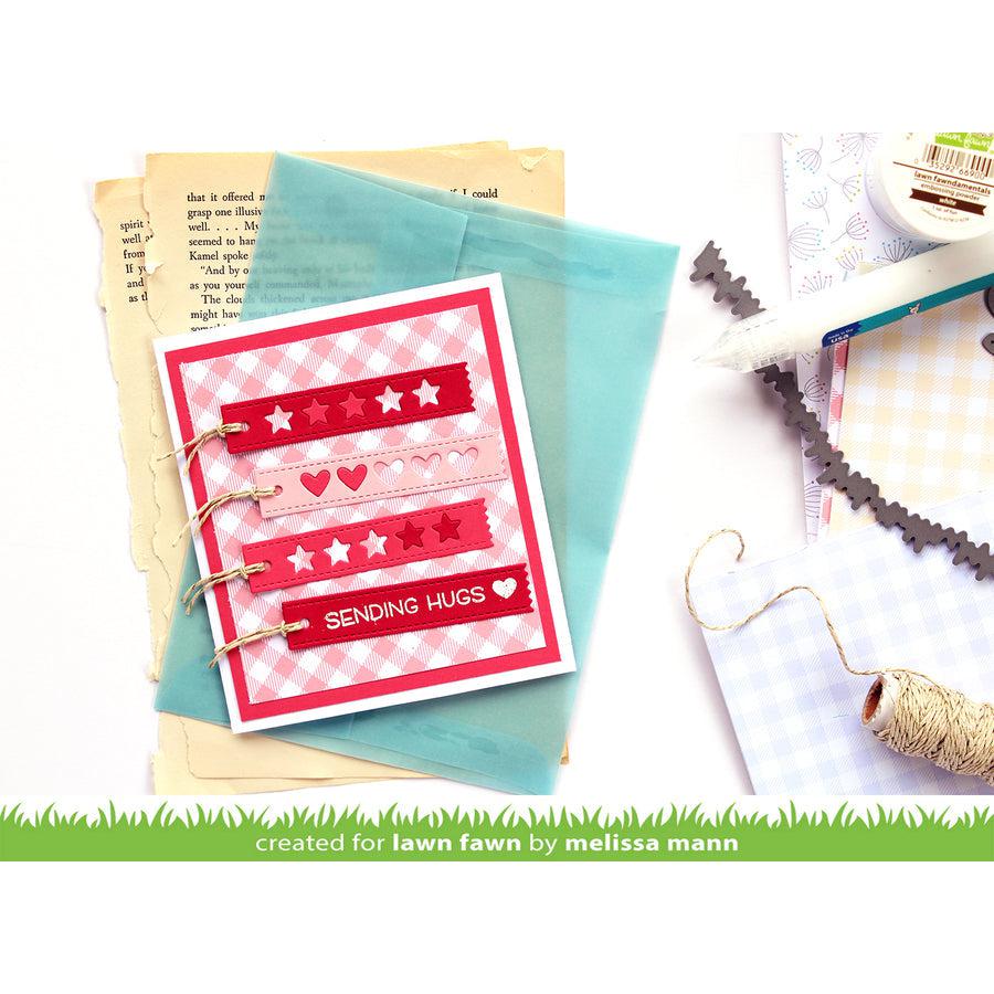Lawn Fawn - Lawn Cuts - Hearts & Stars Skinny Tag-ScrapbookPal