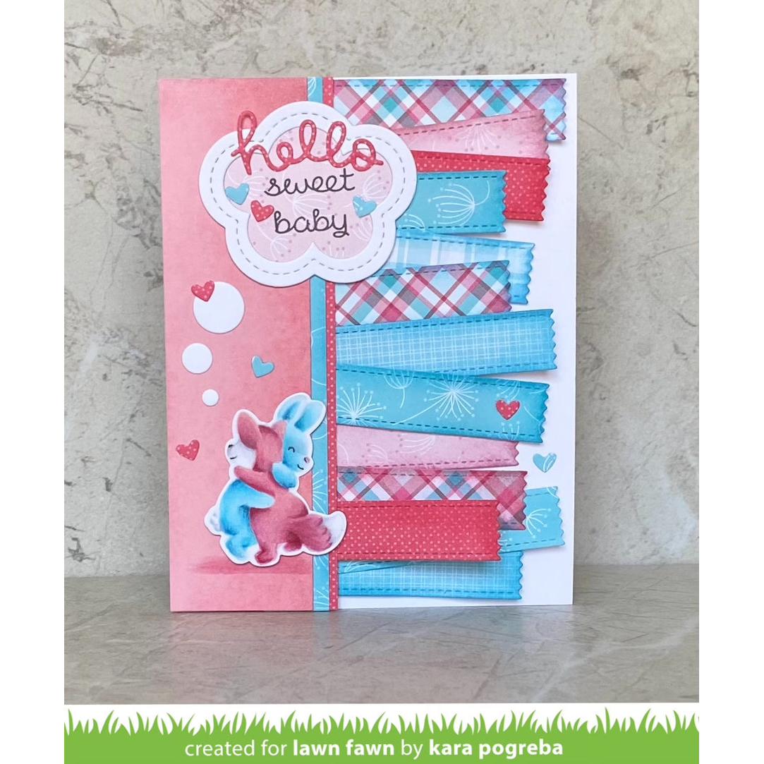Lawn Fawn - Lawn Cuts - Hearts & Stars Skinny Tag-ScrapbookPal
