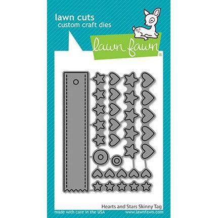 Lawn Fawn - Lawn Cuts - Hearts & Stars Skinny Tag-ScrapbookPal