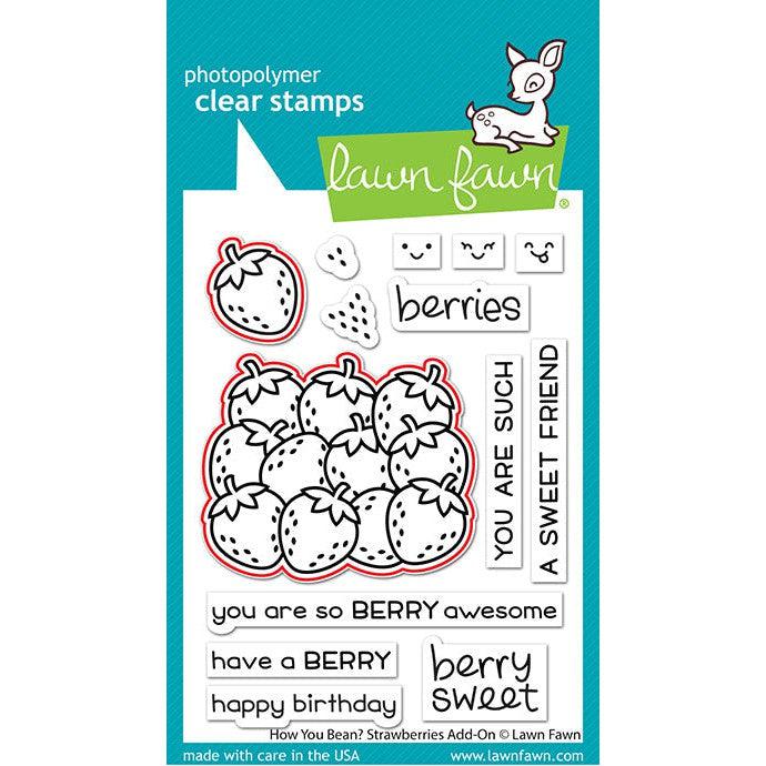 Lawn Fawn - Lawn Cuts - How You Bean? Strawberries Add-On-ScrapbookPal