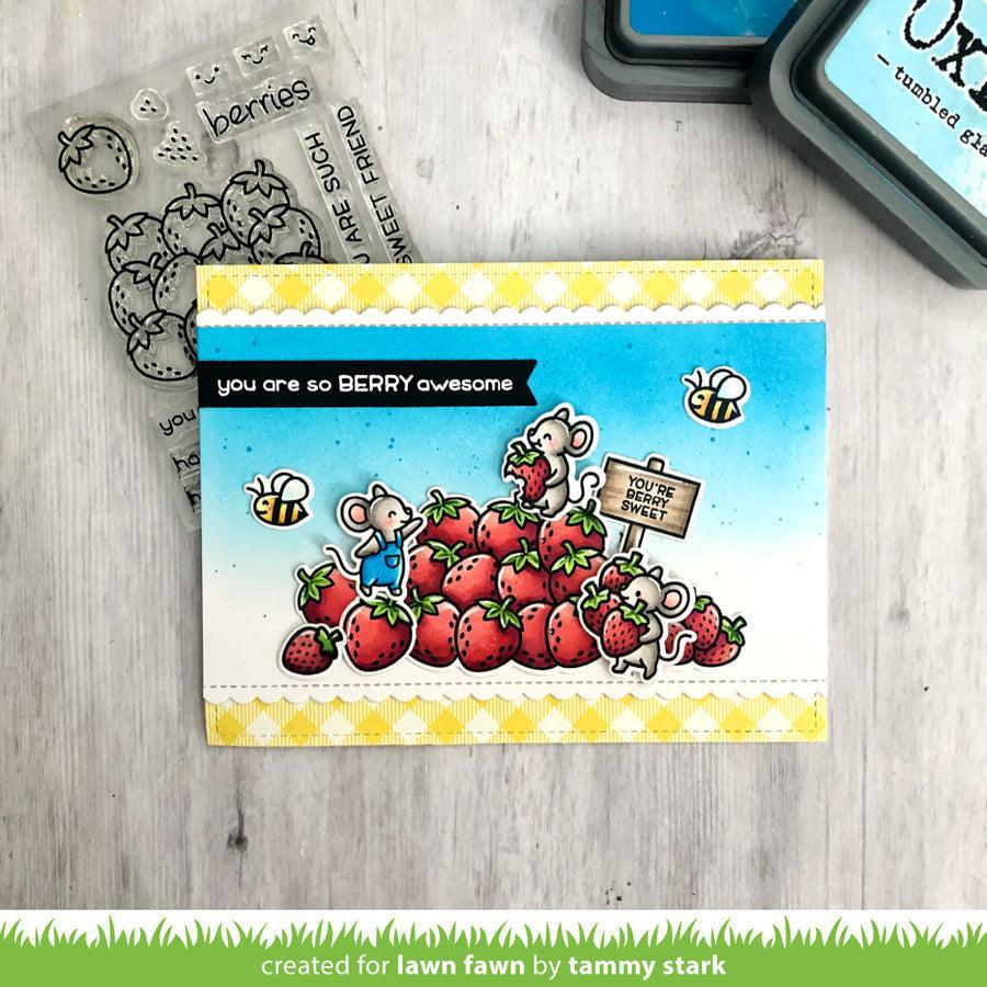 Lawn Fawn - Lawn Cuts - How You Bean? Strawberries Add-On-ScrapbookPal