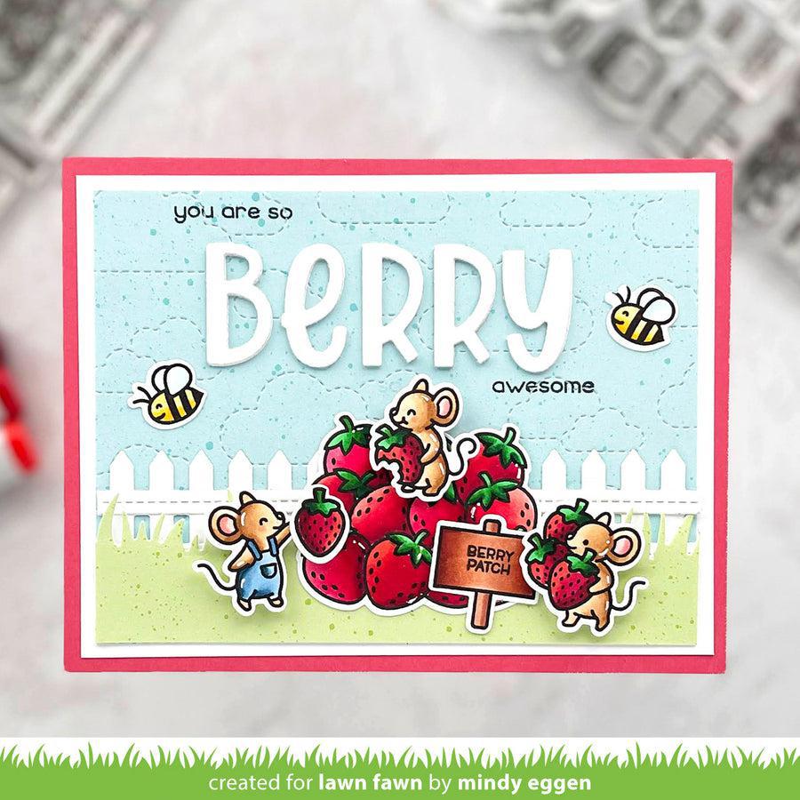 Lawn Fawn - Lawn Cuts - How You Bean? Strawberries Add-On-ScrapbookPal
