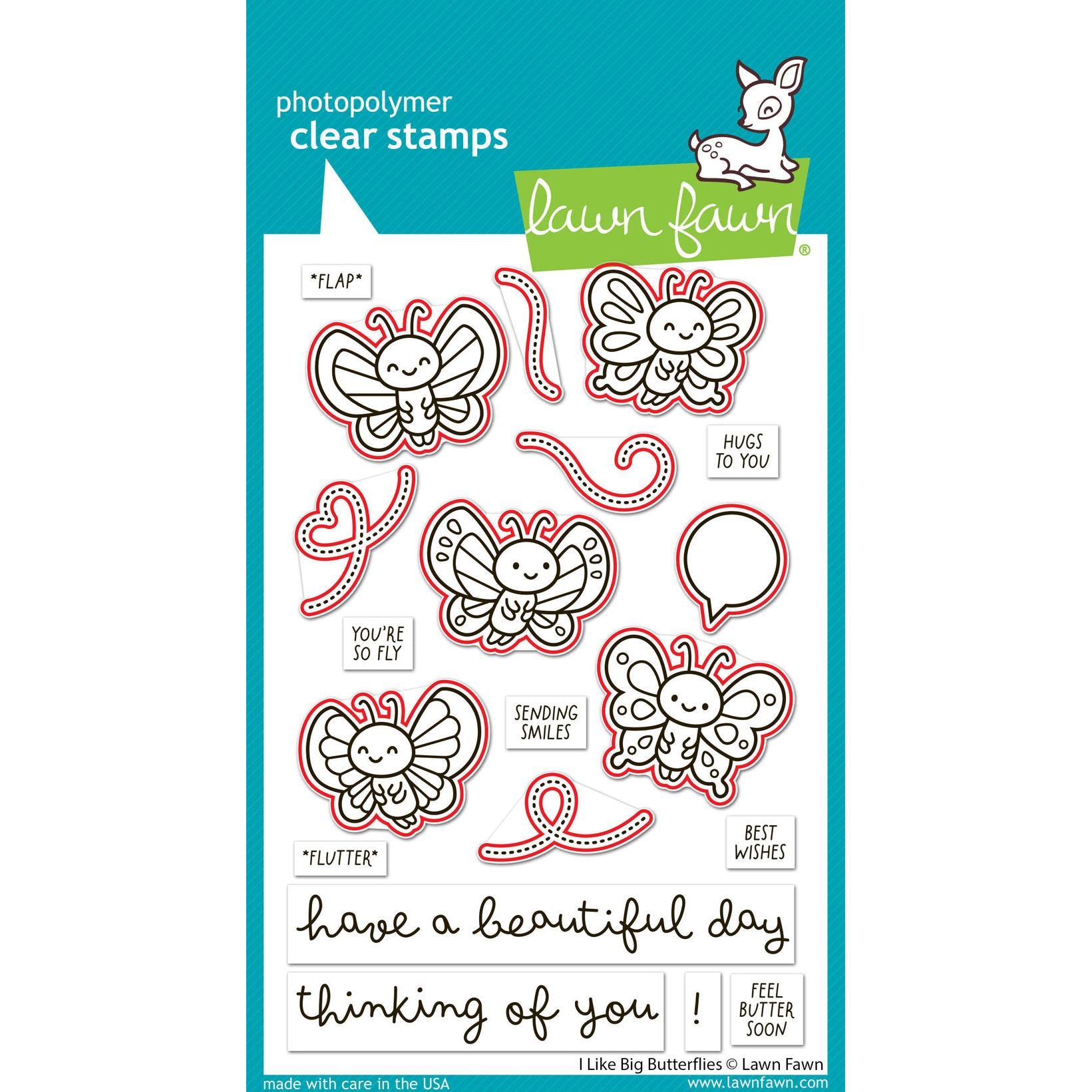 Lawn Fawn - Lawn Cuts - I Like Big Butterflies-ScrapbookPal