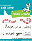Lawn Fawn - Lawn Cuts - I Like Cute Moths Add-On-ScrapbookPal