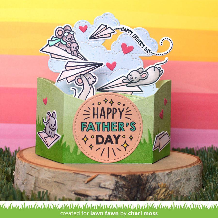 Lawn Fawn - Lawn Cuts - Just Plane Awesome Sentiment Trails-ScrapbookPal