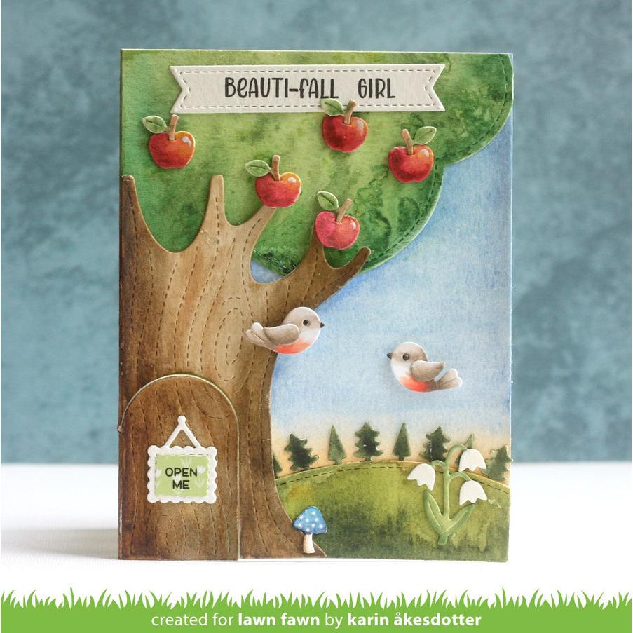 Lawn Fawn - Lawn Cuts - Knock Knock, Who's There? Tree Add-on-ScrapbookPal