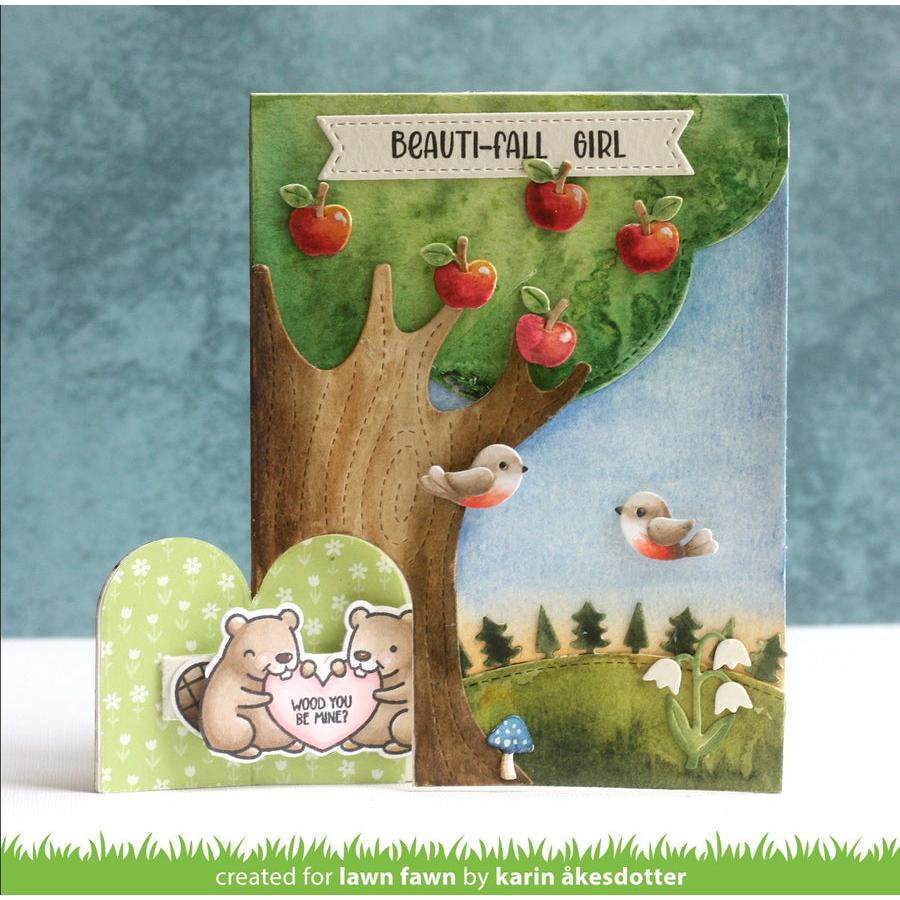 Lawn Fawn - Lawn Cuts - Knock Knock, Who's There? Tree Add-on-ScrapbookPal