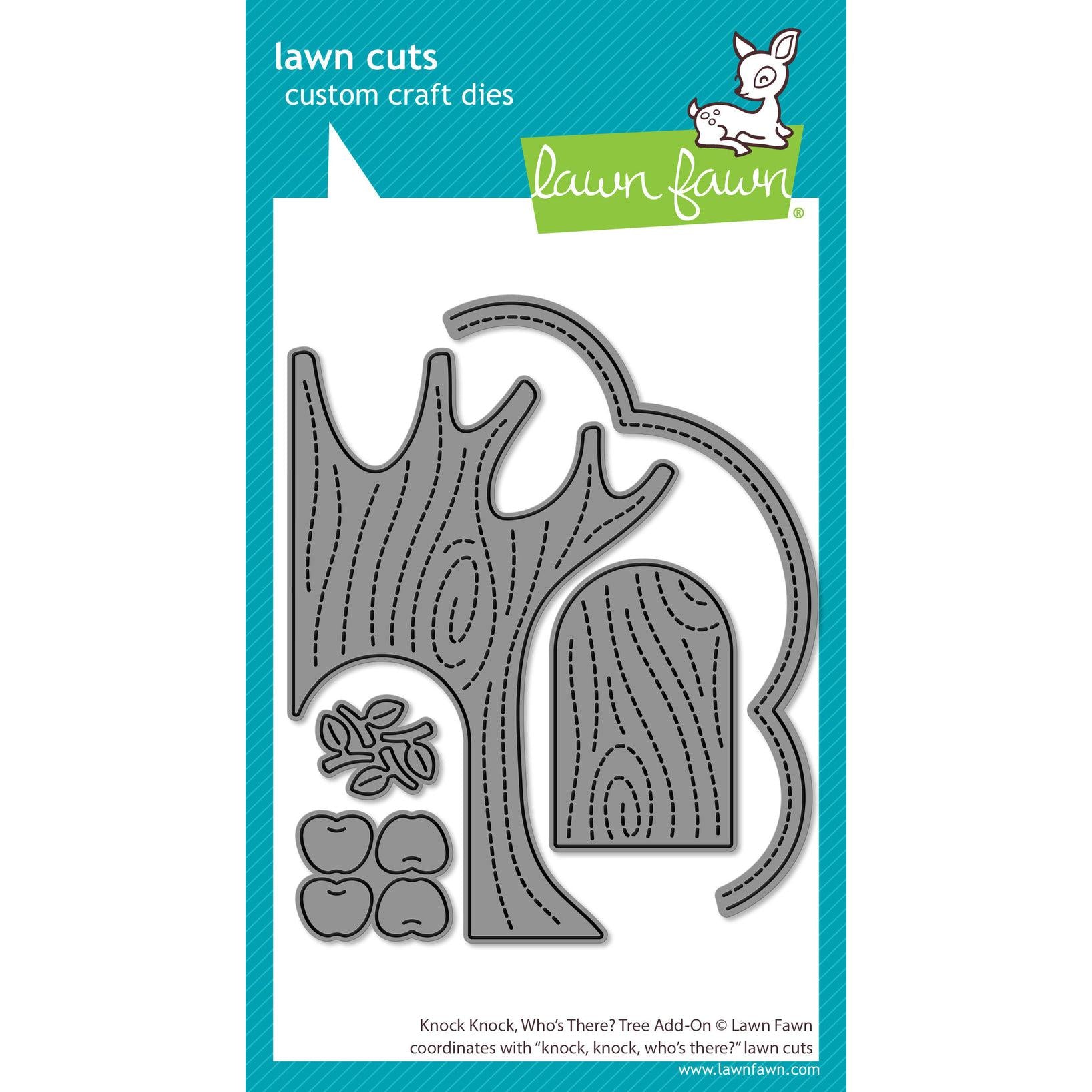 Lawn Fawn - Lawn Cuts - Knock Knock, Who's There? Tree Add-on-ScrapbookPal