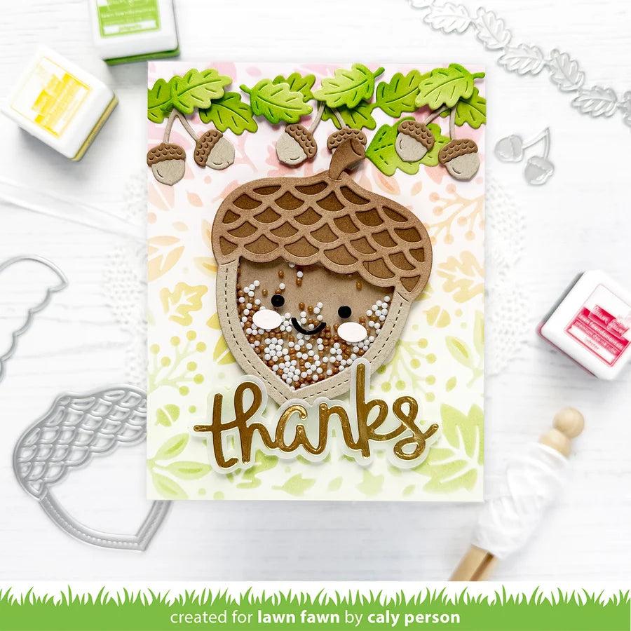 Lawn Fawn - Lawn Cuts - Leaf And Acorn Border-ScrapbookPal