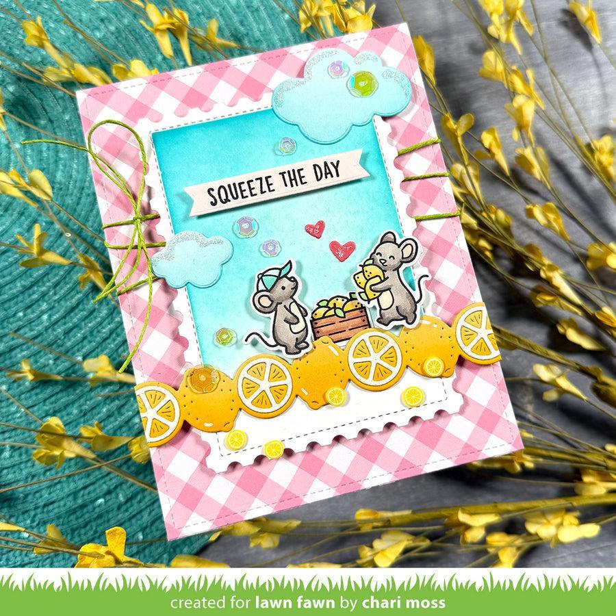 Lawn Fawn - Lawn Cuts - Lemon Border-ScrapbookPal