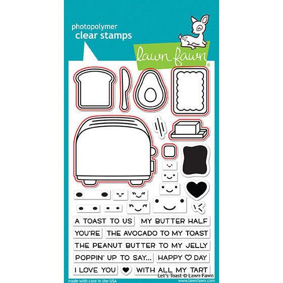 Lawn Fawn - Lawn Cuts - Let's Toast-ScrapbookPal