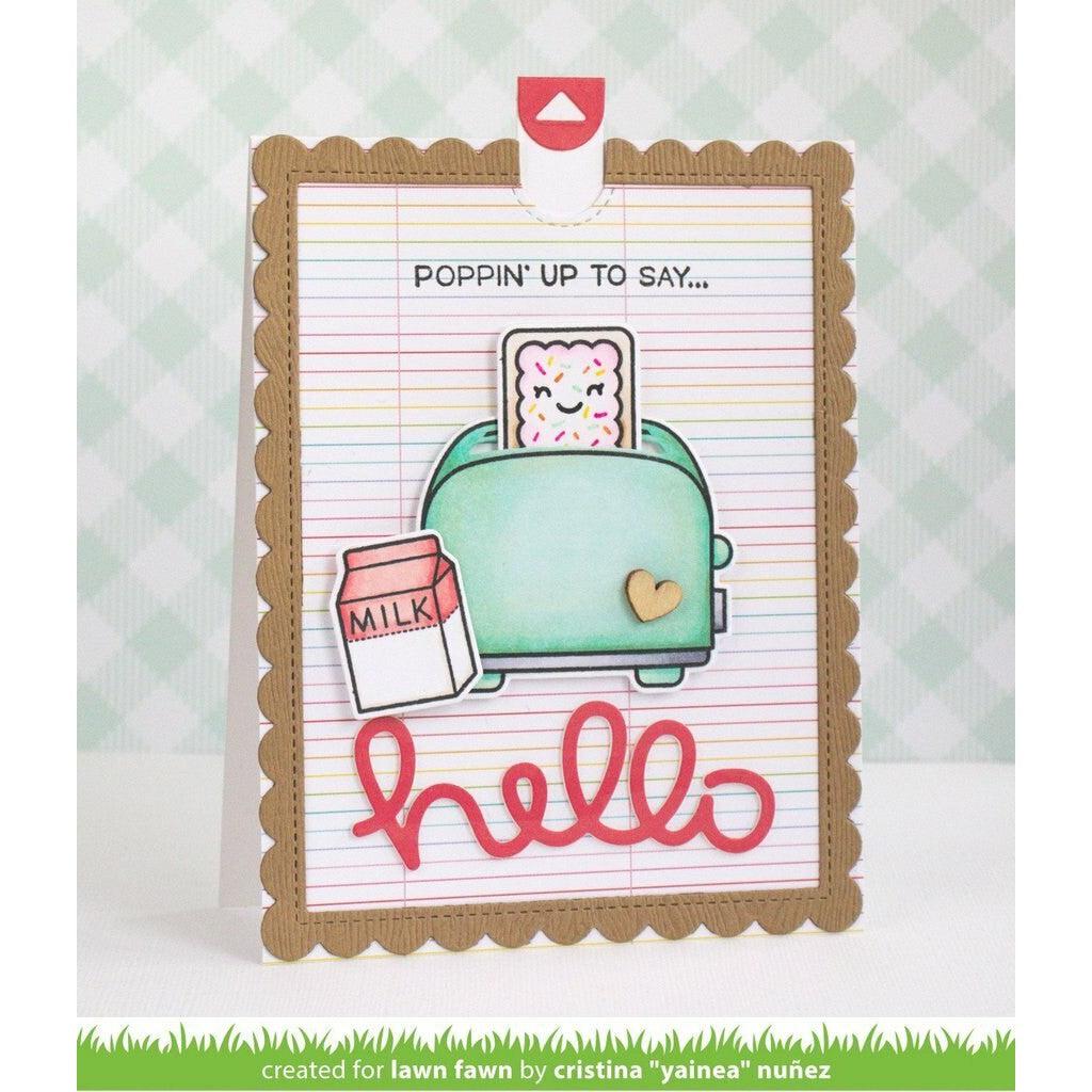 Lawn Fawn - Lawn Cuts - Let's Toast Pull Tab Add-On-ScrapbookPal