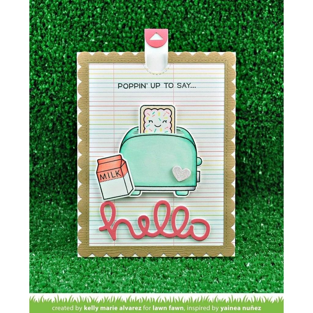 Lawn Fawn - Lawn Cuts - Let's Toast Pull Tab Add-On-ScrapbookPal
