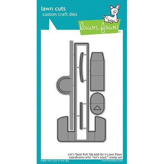Lawn Fawn - Lawn Cuts - Let's Toast Pull Tab Add-On-ScrapbookPal