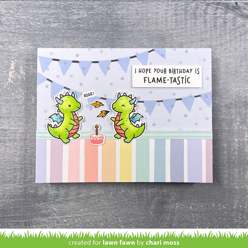 Lawn Fawn - Lawn Cuts - Little Dragon Flip Flop-ScrapbookPal