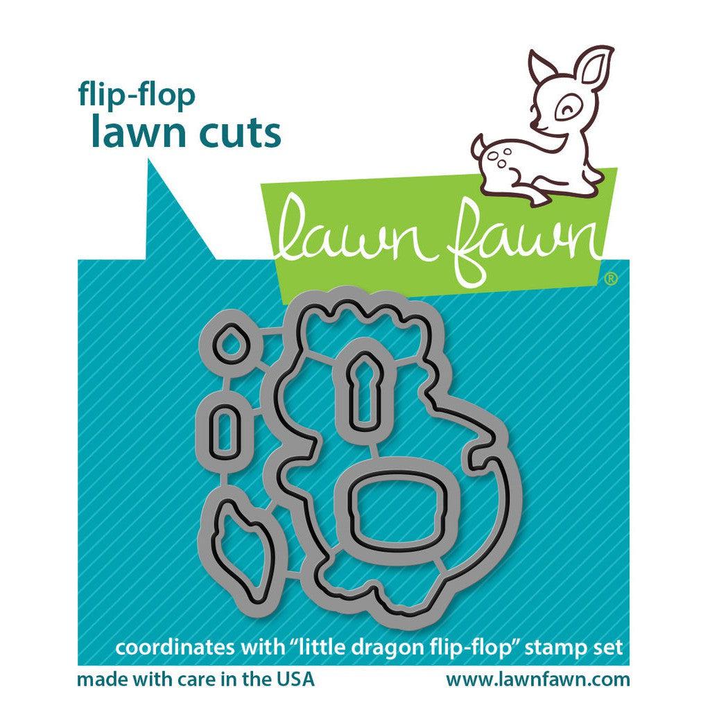Lawn Fawn - Lawn Cuts - Little Dragon Flip Flop-ScrapbookPal