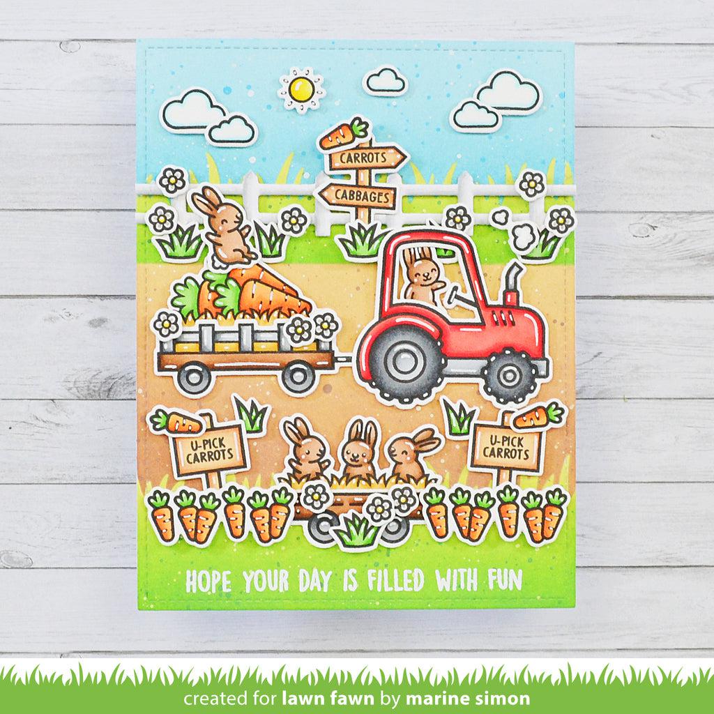 Lawn Fawn - Lawn Cuts - Little Farm Fence Border-ScrapbookPal