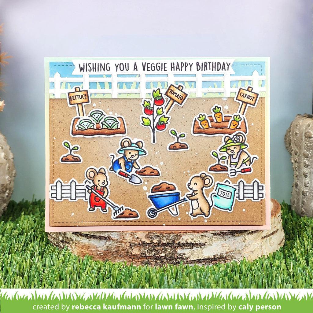 Lawn Fawn - Lawn Cuts - Little Farm Fence Border-ScrapbookPal