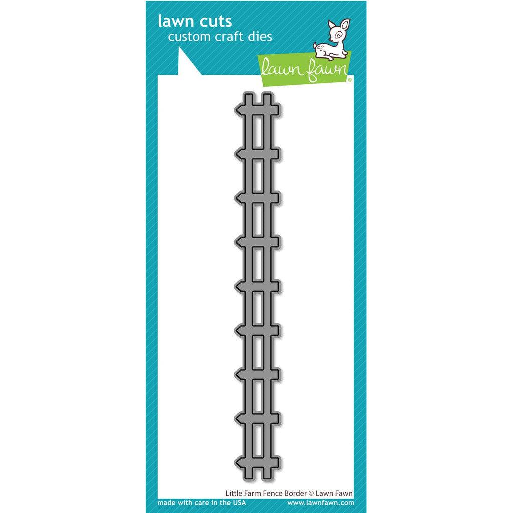 Lawn Fawn - Lawn Cuts - Little Farm Fence Border-ScrapbookPal