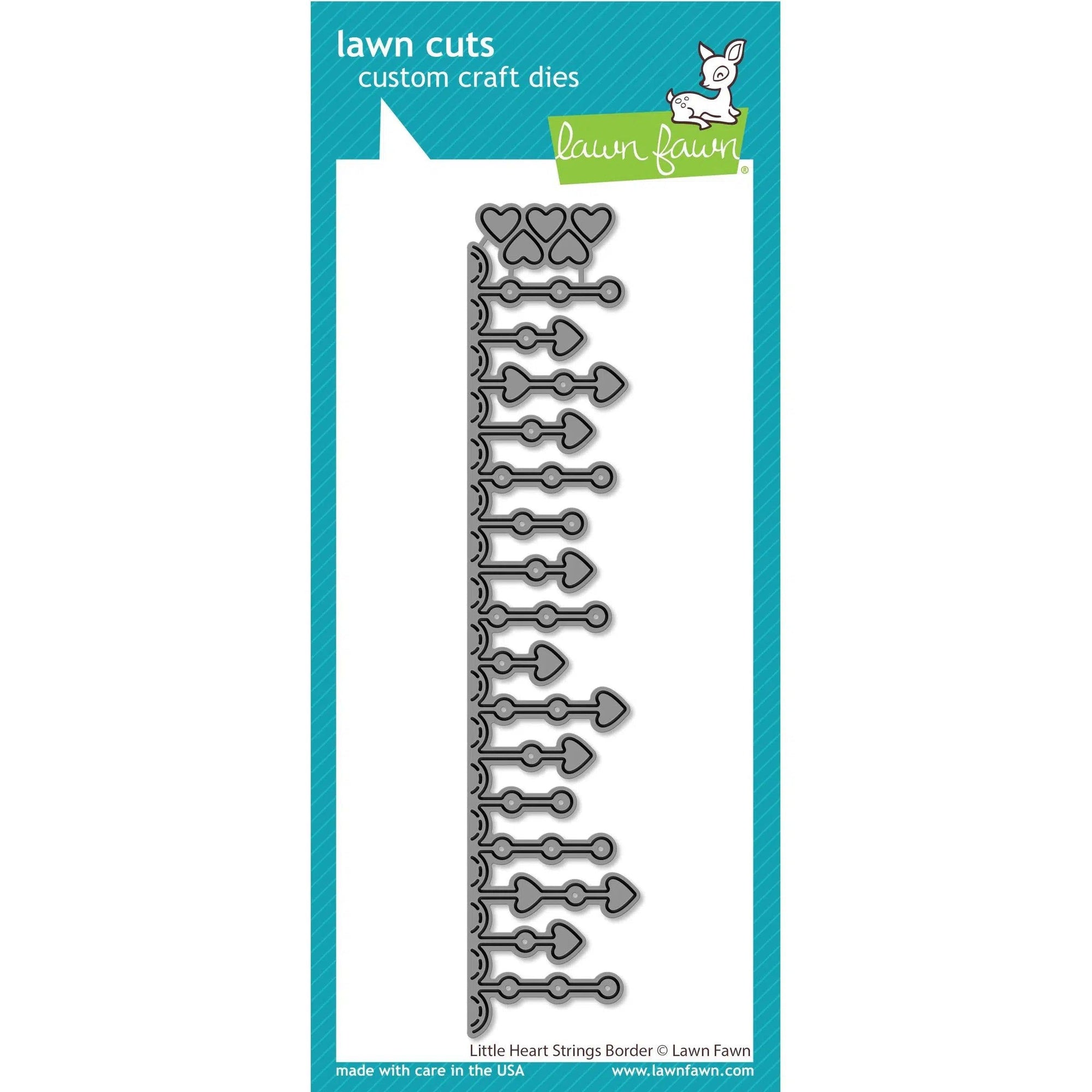 Lawn Fawn - Lawn Cuts - Little Heart Strings Border-ScrapbookPal