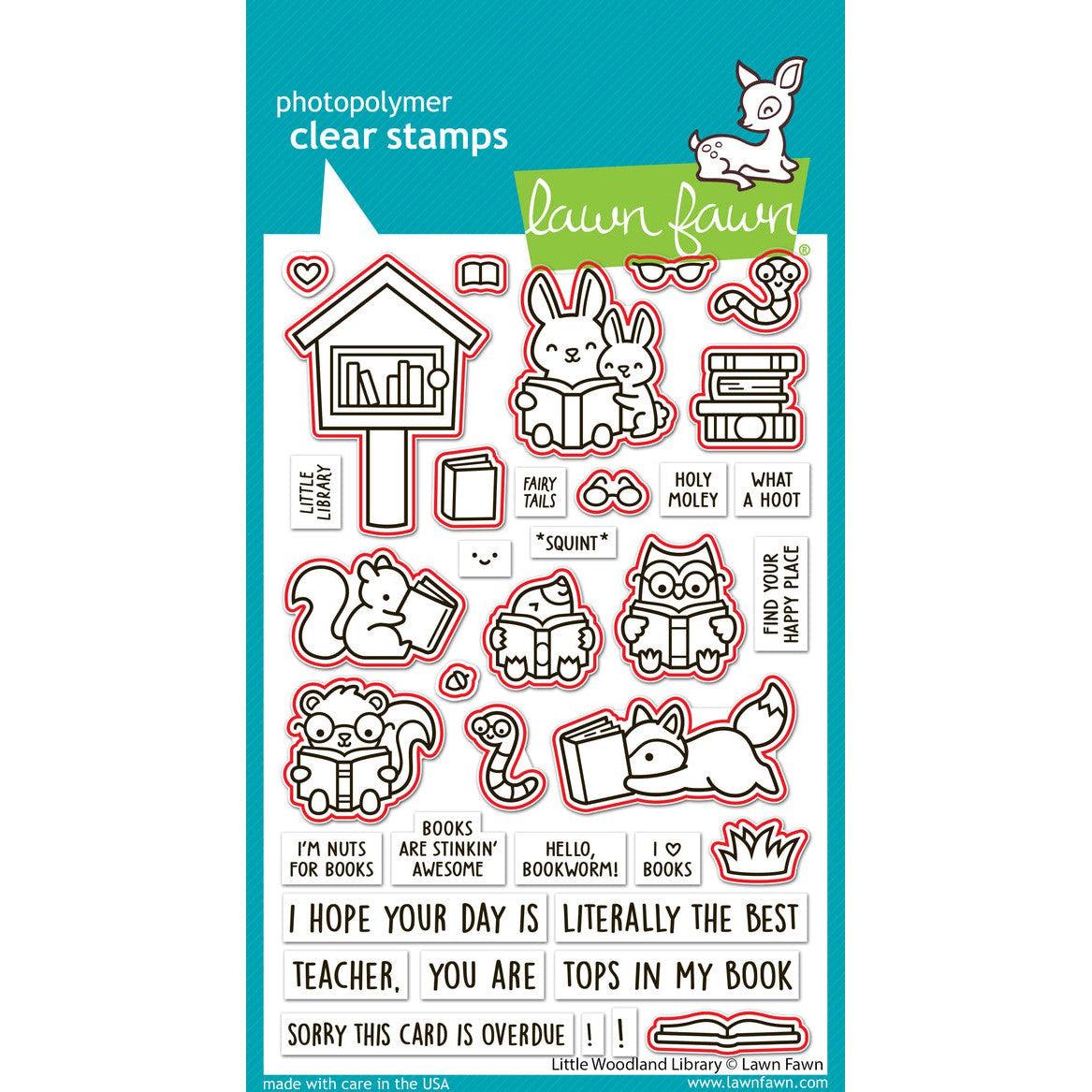 Lawn Fawn - Lawn Cuts - Little Woodland Library-ScrapbookPal