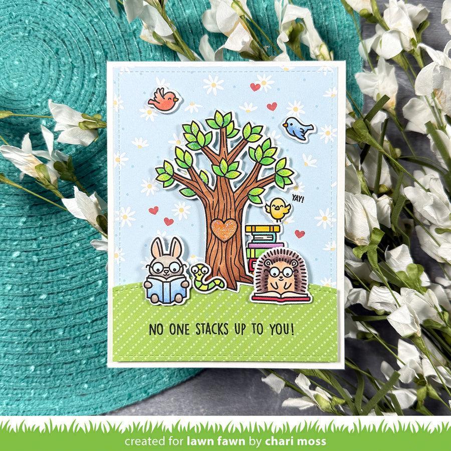 Lawn Fawn - Clear Stamps - Little Woodland Library Friends-ScrapbookPal