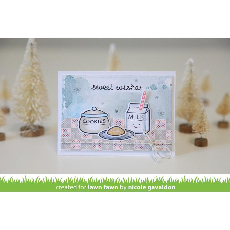 Lawn Fawn - Lawn Cuts - Milk And Cookies-ScrapbookPal