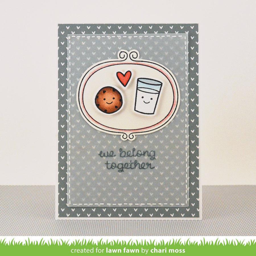 Lawn Fawn - Lawn Cuts - Milk And Cookies-ScrapbookPal