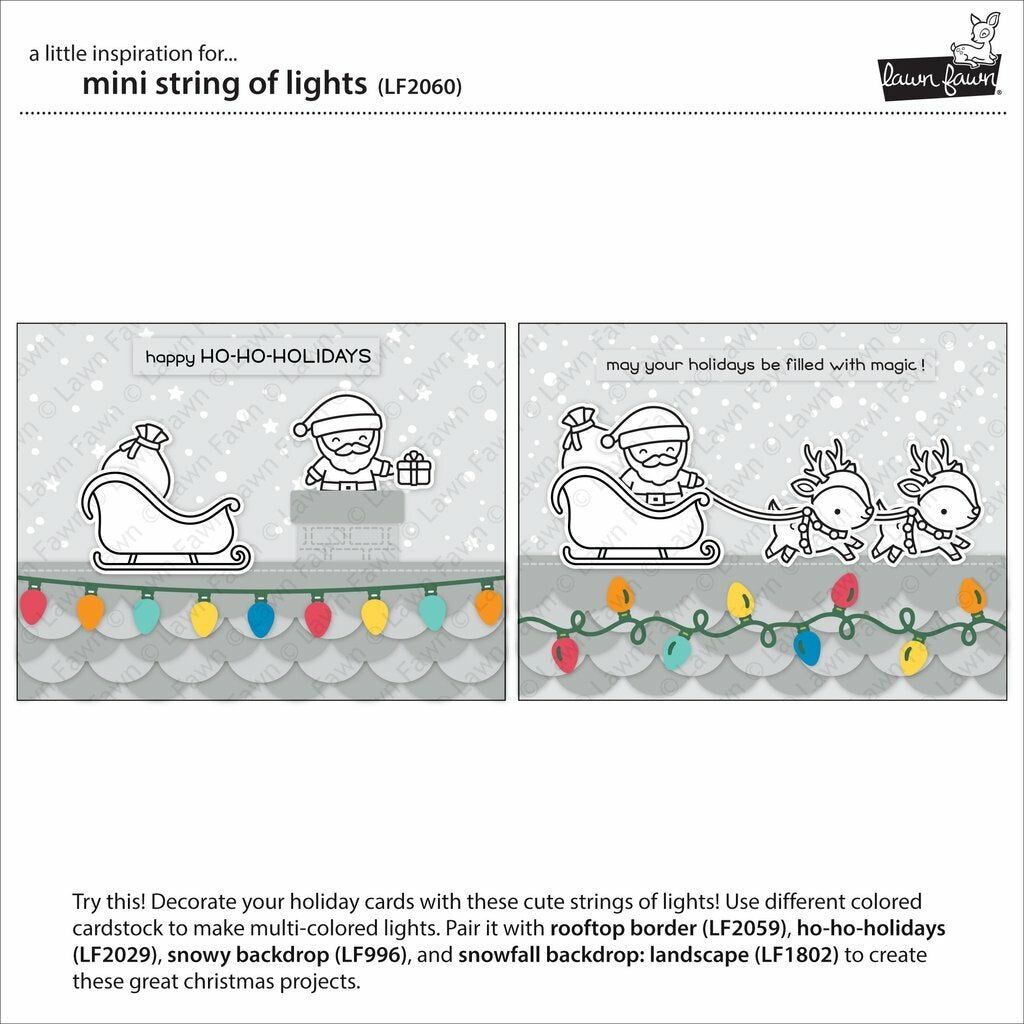 Lawn Fawn - Lawn Cuts - Mini String of Lights-ScrapbookPal