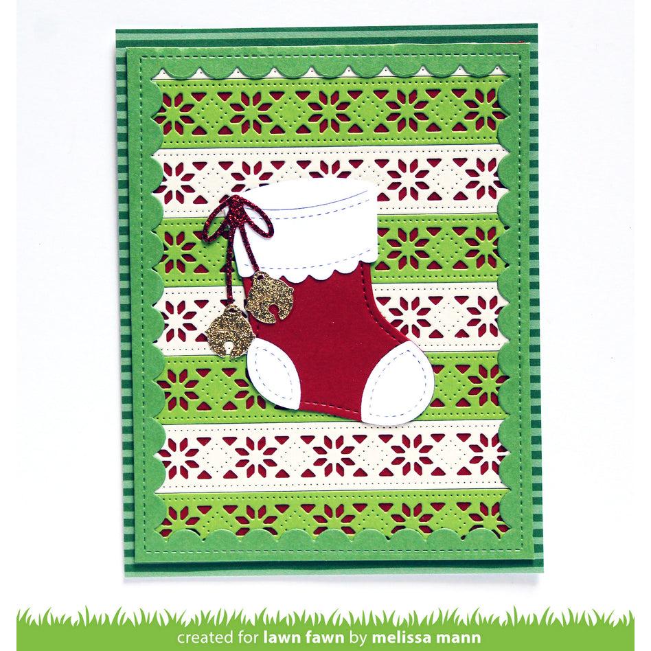Lawn Fawn - Lawn Cuts - Nordic Snowflake Border-ScrapbookPal