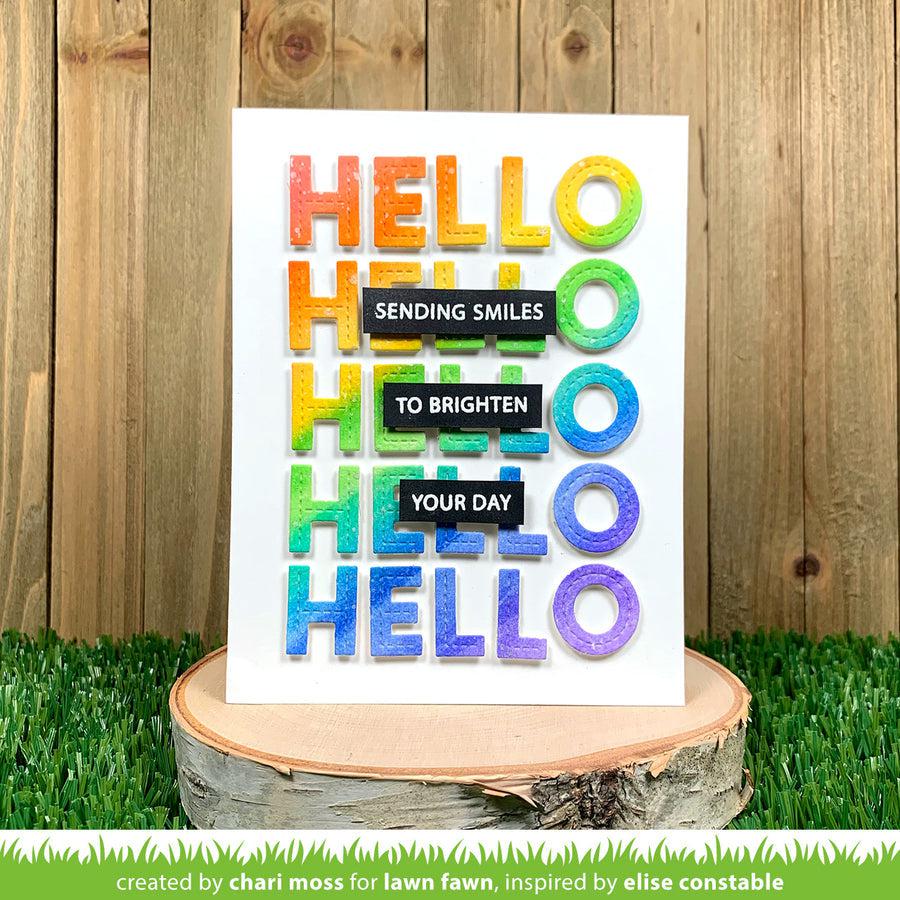 Lawn Fawn - Lawn Cuts - Oliver's Stitched ABCs-ScrapbookPal