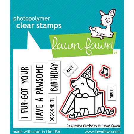Lawn Fawn - Lawn Cuts - Pawsome Birthday-ScrapbookPal