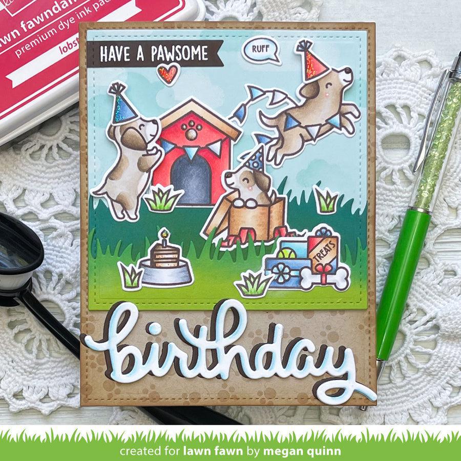 Lawn Fawn - Lawn Cuts - Pawsome Birthday-ScrapbookPal
