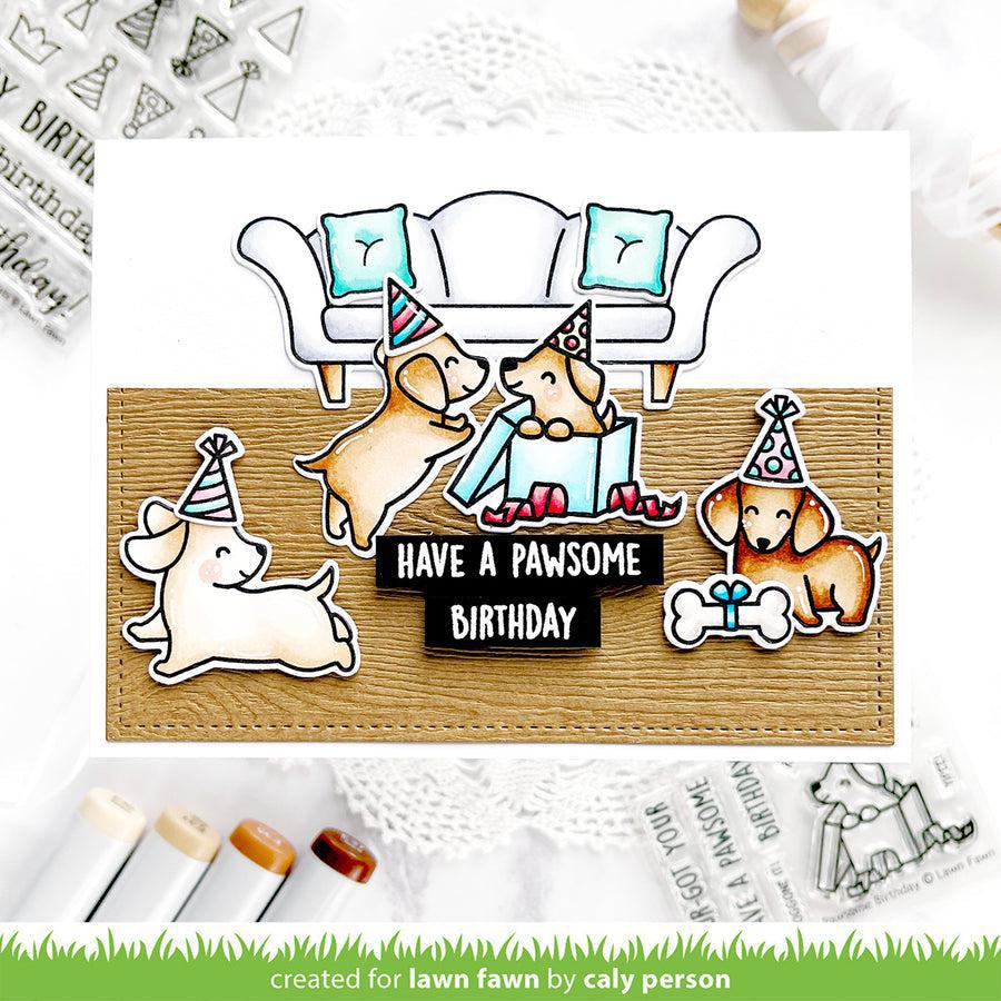 Lawn Fawn - Lawn Cuts - Pawsome Birthday-ScrapbookPal