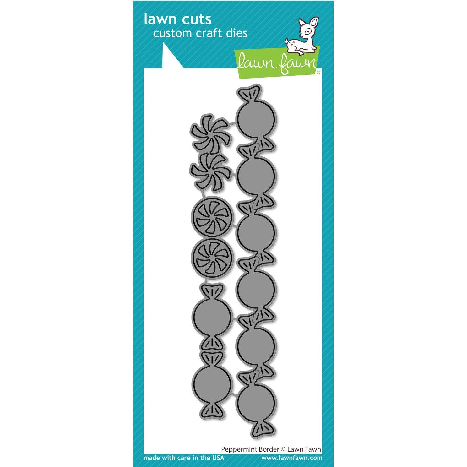 Lawn Fawn - Lawn Cuts - Peppermint Border-ScrapbookPal