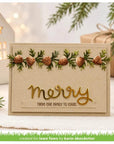 Lawn Fawn - Lawn Cuts - Pinecone And Leaves Border-ScrapbookPal
