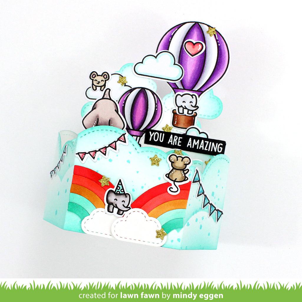 Lawn Fawn - Lawn Cuts - Platform Pop-Up Cloud Inserts-ScrapbookPal