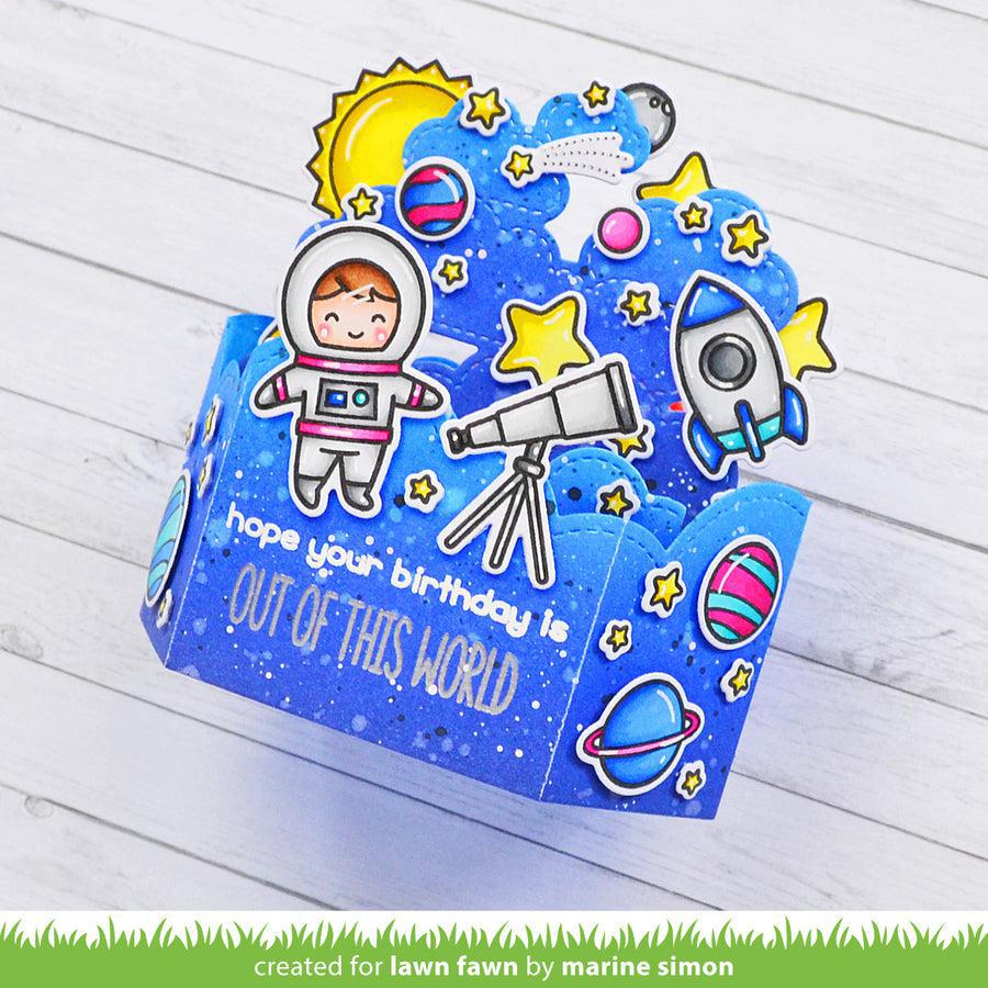Lawn Fawn - Lawn Cuts - Platform Pop-Up Cloud Wrap Around-ScrapbookPal