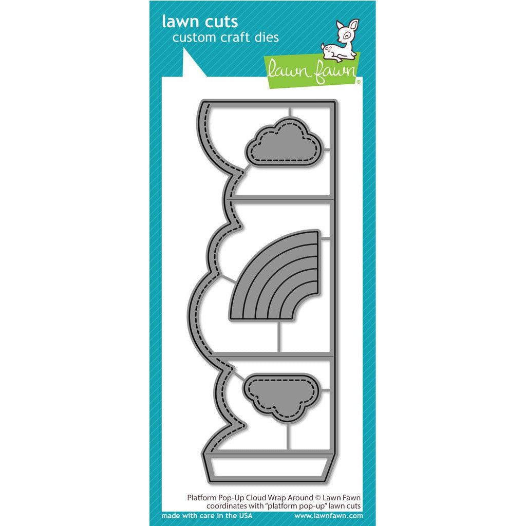 Lawn Fawn - Lawn Cuts - Platform Pop-Up Cloud Wrap Around-ScrapbookPal