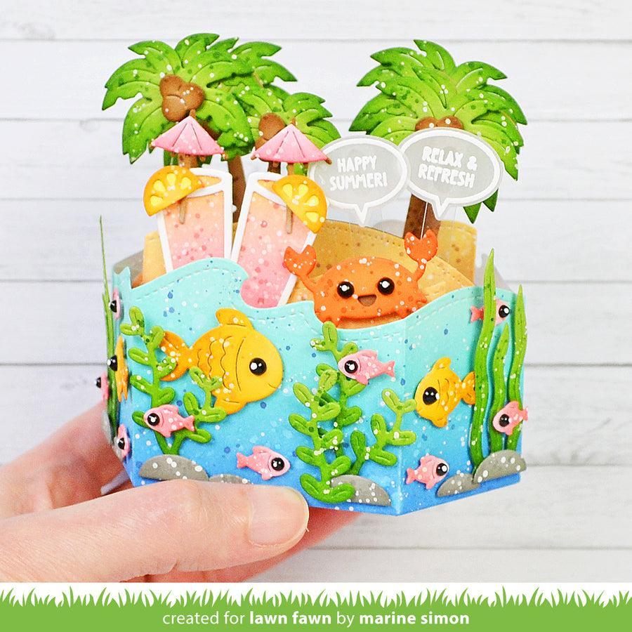 Lawn Fawn - Lawn Cuts - Platform Pop-Up Palm Tree Inserts-ScrapbookPal