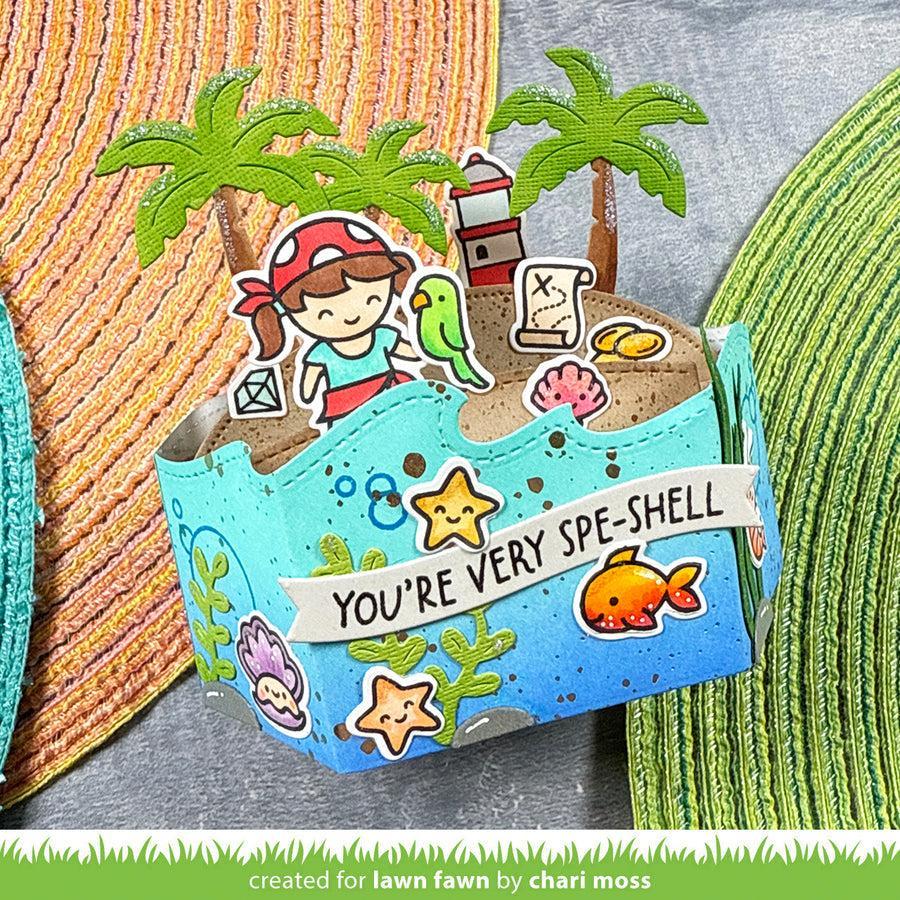 Lawn Fawn - Lawn Cuts - Platform Pop-Up Wave Wrap Around-ScrapbookPal
