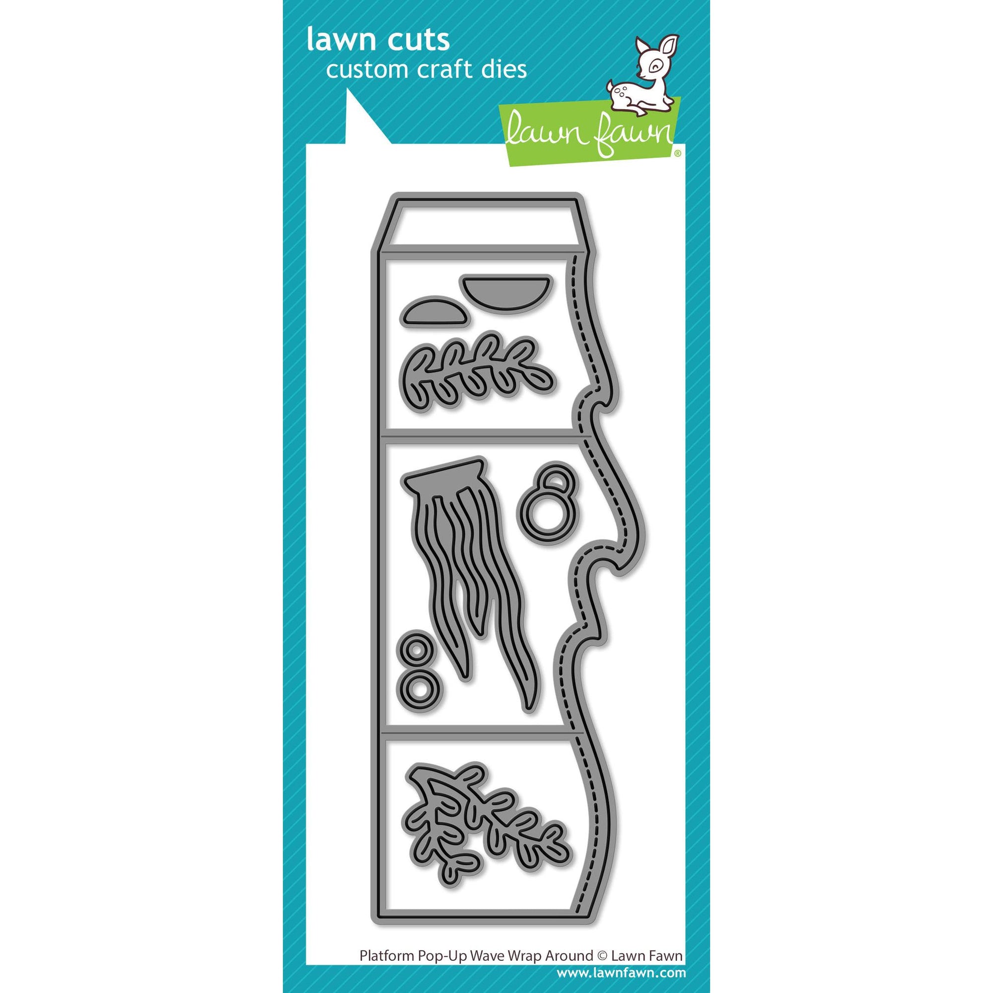 Lawn Fawn - Lawn Cuts - Platform Pop-Up Wave Wrap Around-ScrapbookPal