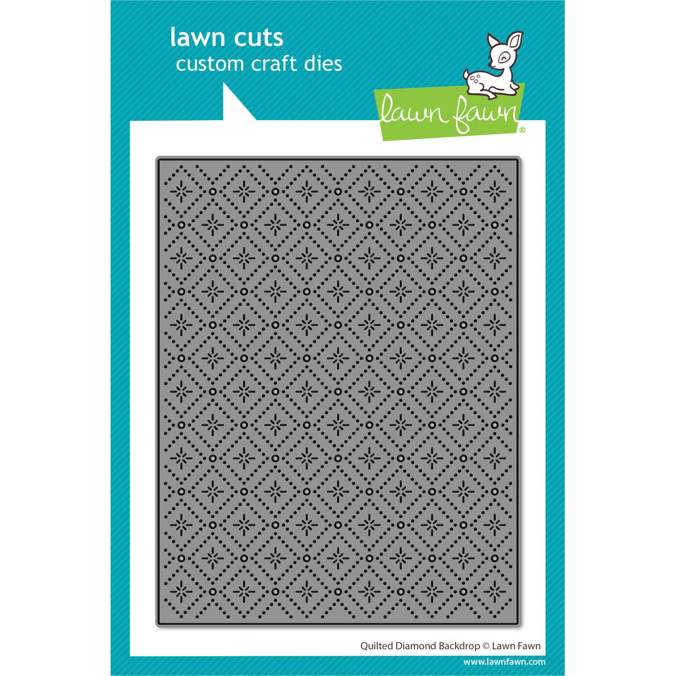 Lawn Fawn - Lawn Cuts - Quilted Diamond Backdrop-ScrapbookPal