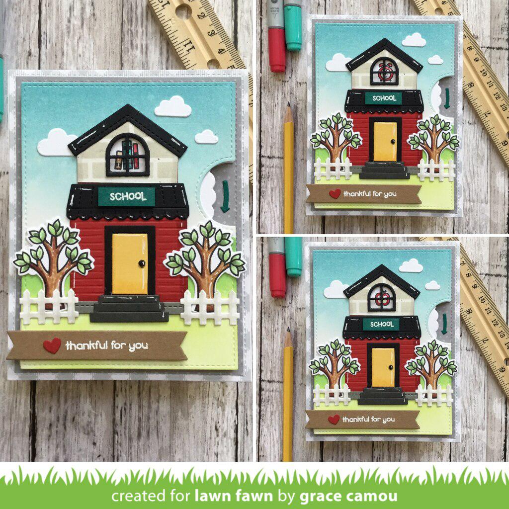 Lawn Fawn - Lawn Cuts - Reveal Wheel Build-A-House Add-On-ScrapbookPal