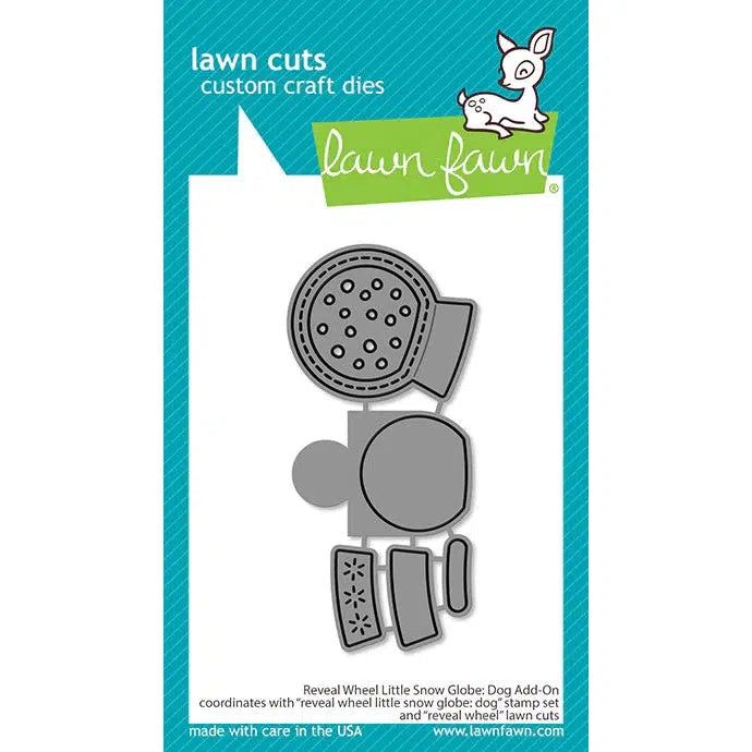 Lawn Fawn - Lawn Cuts - Reveal Wheel Little Snow Globe: Dog Add-On-ScrapbookPal