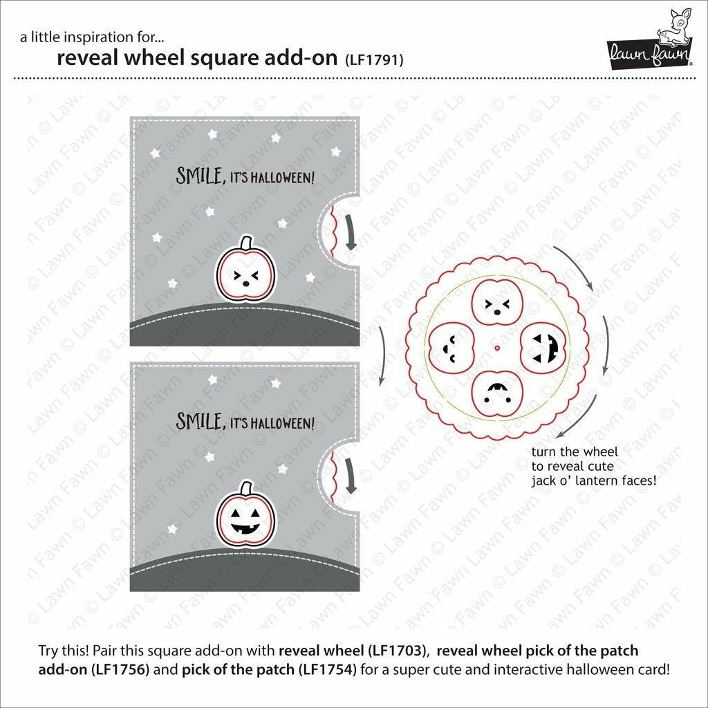 Lawn Fawn - Lawn Cuts - Reveal Wheel Square Add-On-ScrapbookPal