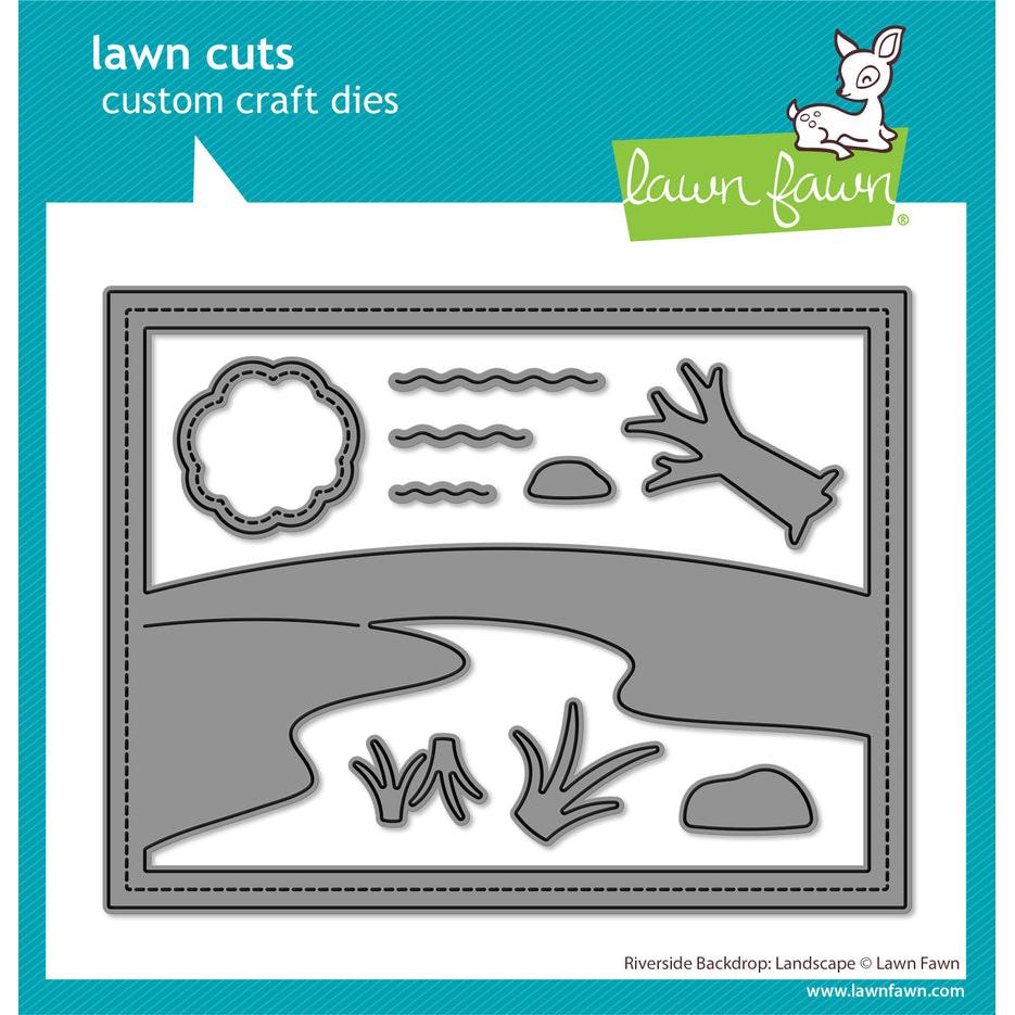Lawn Fawn - Lawn Cuts - Riverside Backdrop: Landscape-ScrapbookPal