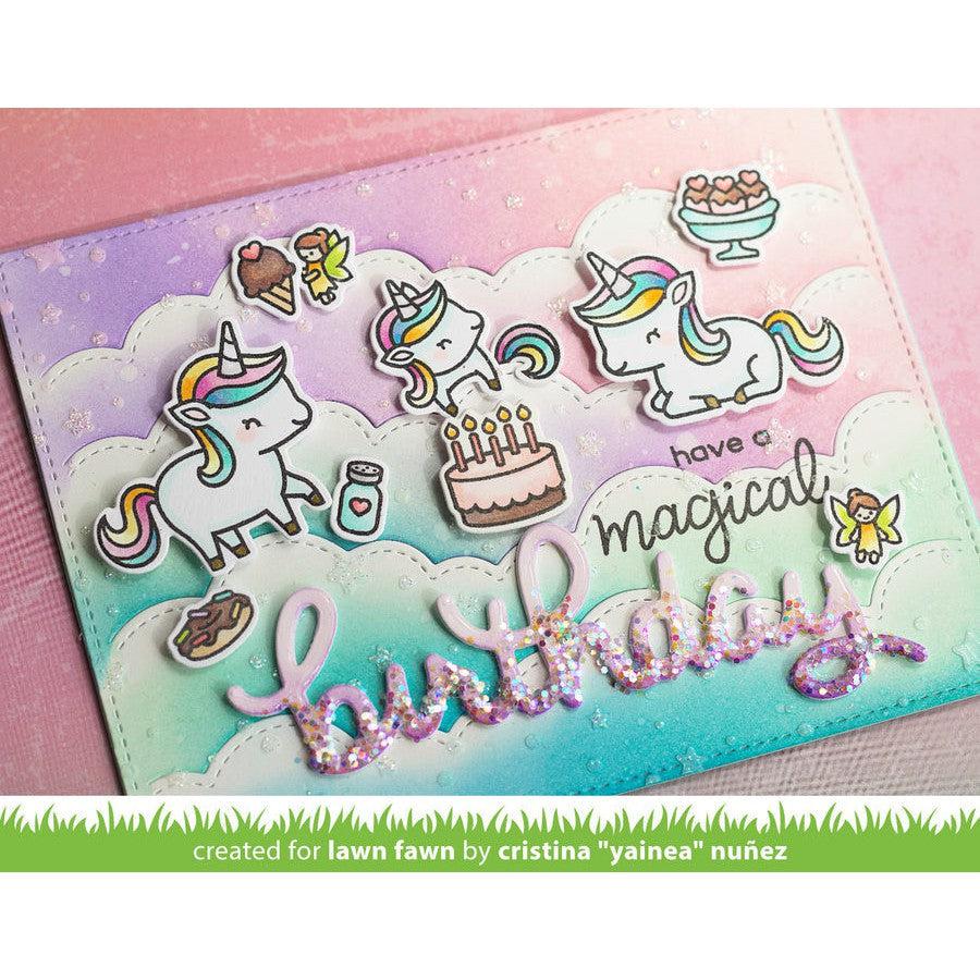 Lawn Fawn - Lawn Cuts - Scripty Birthday-ScrapbookPal