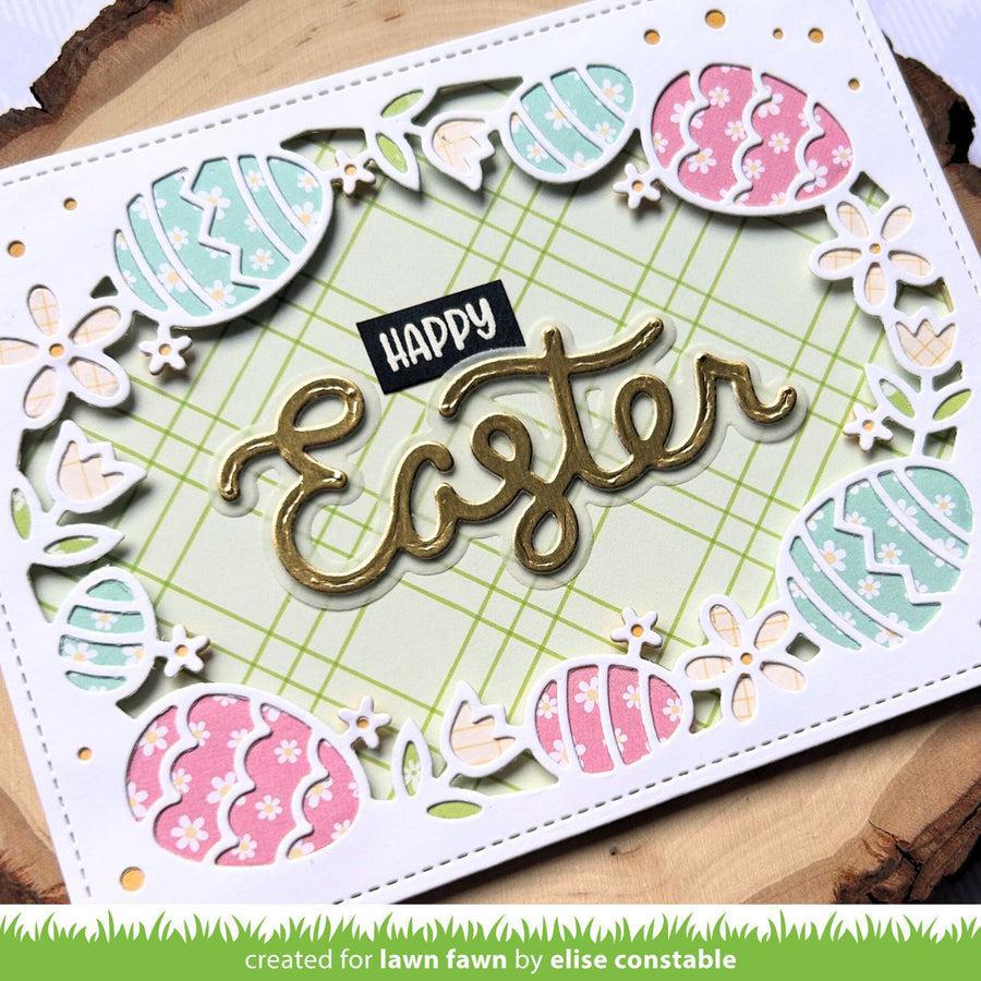 Lawn Fawn - Lawn Cuts - Scripty Easter Outline Add-On-ScrapbookPal