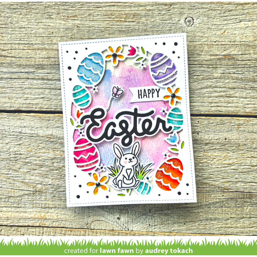 Lawn Fawn - Lawn Cuts - Scripty Easter Outline Add-On-ScrapbookPal